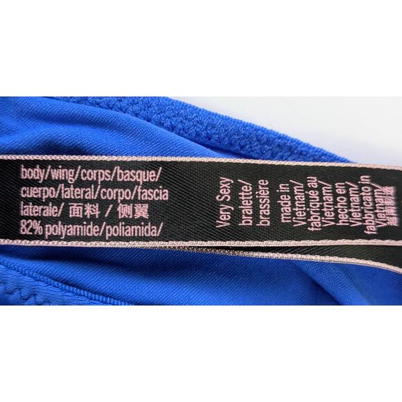 VICTORIA'S SECRET Very Sexy Blue Bralette Medium - Picture 5 of 7